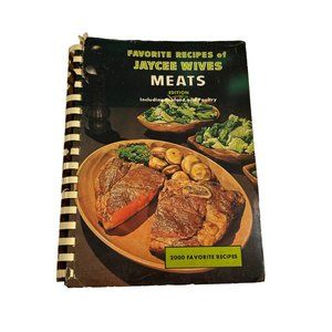 Vintage 1966 Favorite Recipes of Jaycee Wives Meats Cookbook Seafood Poultry